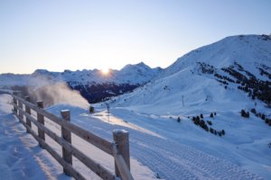 Snow on mountain