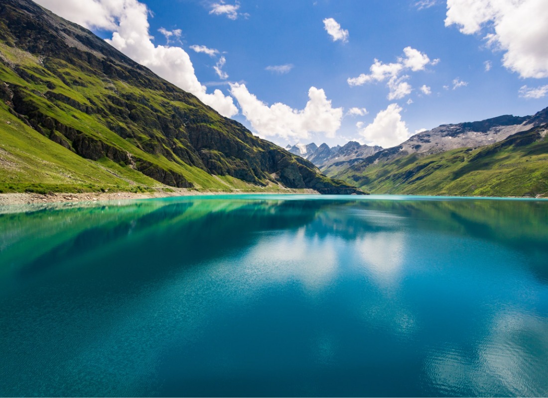 Sunny weather in Grimentz