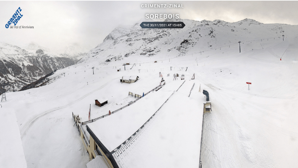 L'ouverture de la saison d'hiver à Grimentz/Zinal le 3 décembre 2021.